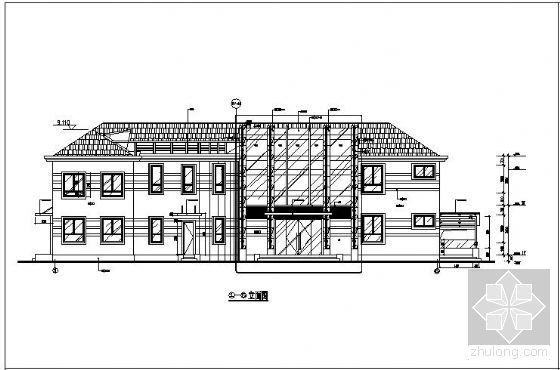 玻璃采光顶建筑施工图资料下载-某外幕墙及玻璃采光顶工程施工图