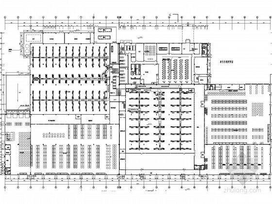 [江苏]工厂新建工程空调通风防排烟系统设计施工图（工艺性空调）-工艺空调平面图 