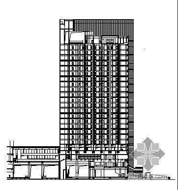 越洋广场建筑施工图归档资料下载-十九层越洋广场大厦幕墙建筑施工图