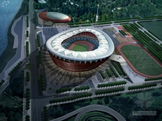 足球场设计方案文本资料下载-[重庆]大型体育馆建筑设计方案文本