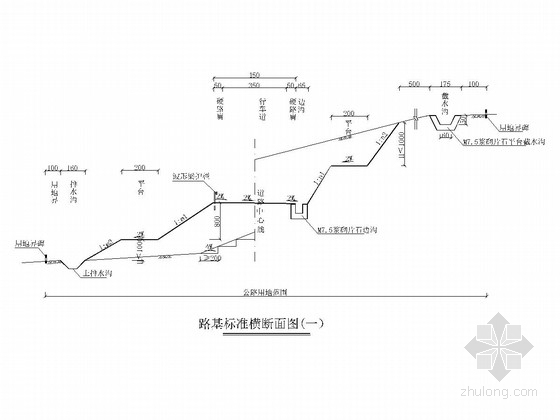 四级公路基础施工图纸资料下载-单车道四级公路路基工程施工图设计67张