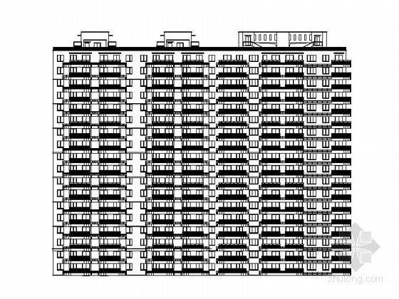 cad居住区地下车库资料下载-[杭州]某居住区15栋高层住宅、地下车库建筑施工图