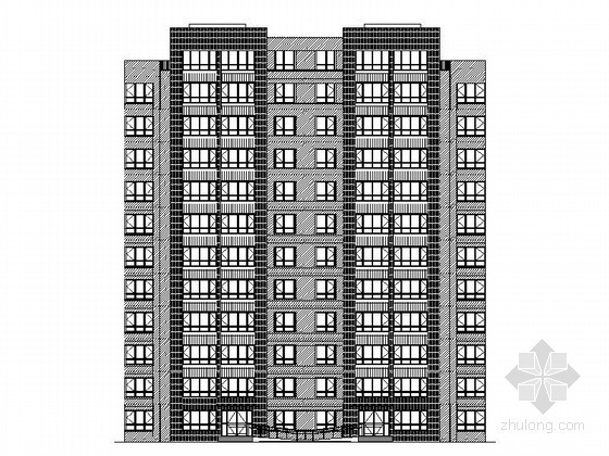16号楼建筑物资料下载-[天津]某小区十一层板式住宅建筑施工图（3、4号楼）