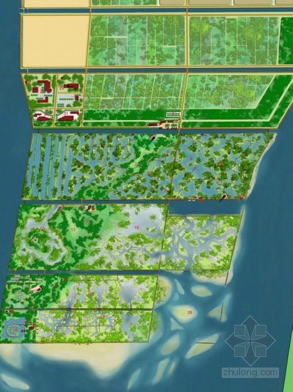 人造湿地规划设计资料下载-[广州]湿地公园总体概念规划