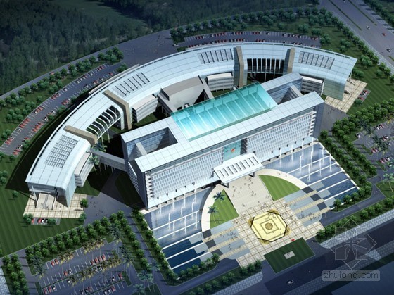 广西崇左市行政中心设计资料下载-[广西]某市政中心建筑方案文本