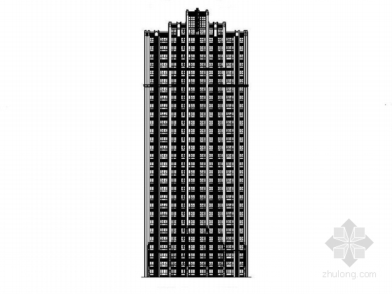 25层塔式住宅楼建筑方案资料下载-[安徽]高层剪力墙一梯两户塔式住宅楼建筑施工图（含多套方案及人防）