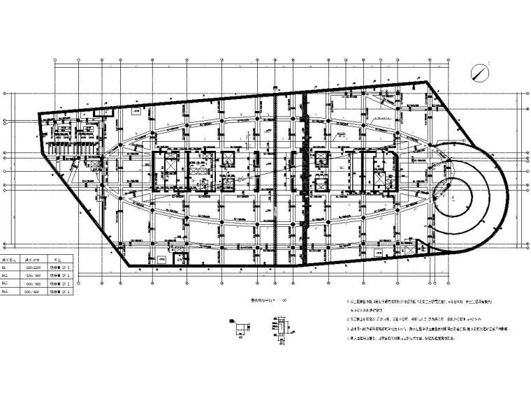 商业金融CAD图资料下载-北京地上16层地下6层商业金融项目建筑结构施工图