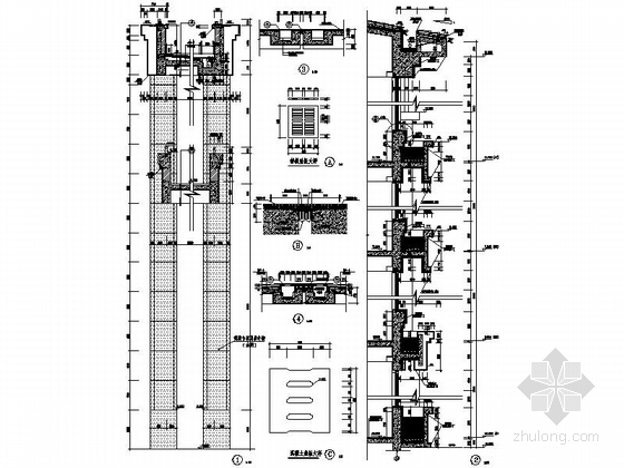 [合集]3套高层中学建筑施工图（含教学楼、食堂、体育馆）-3套高层中学建筑详图