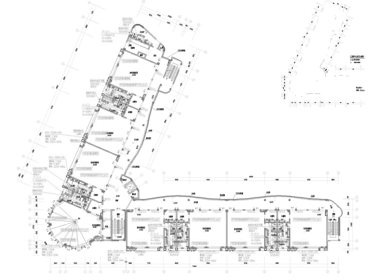 [广东]多层教育建筑幼儿园空调通风防排烟系统设计施工图(双格式)-三层空调通风防排烟平面图.jpg