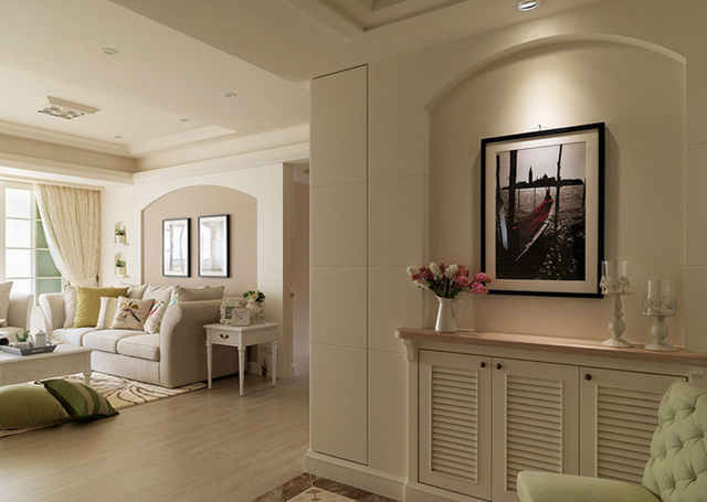 现代美式风格客厅资料下载-象田设计的清新美式风格，温润如水！