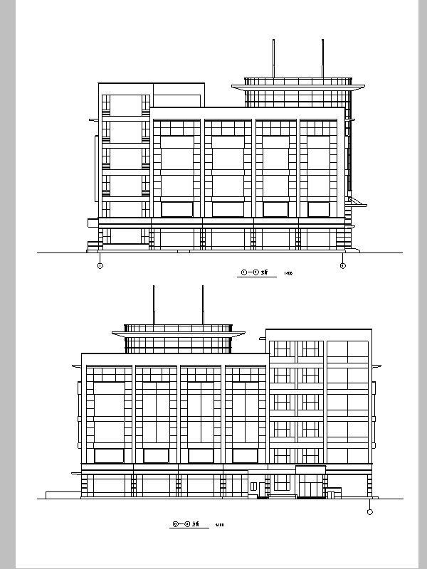 建筑施工图设计超市资料下载-岳堤超市商业建筑设计方案施工图CAD
