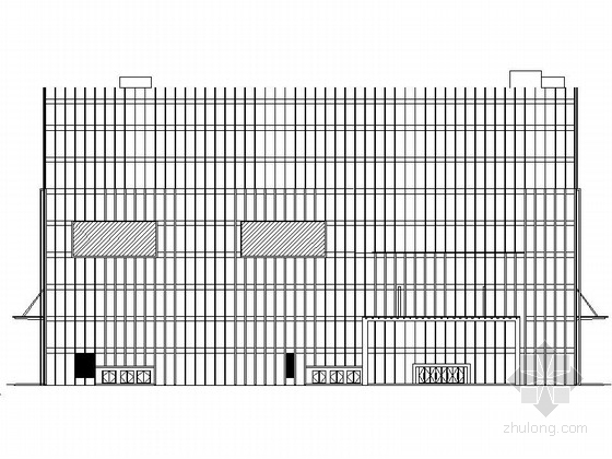 某广场游廊建筑扩初图资料下载-[广东]45米现代风格知名商业广场建筑设计施工图（知名设计院） 