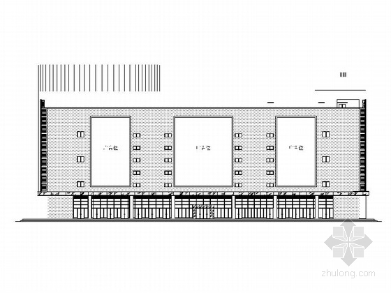 顺风物流中心建筑设计资料下载-[山东]4层现代风格商贸物流中心设计施工图（作图精细 推荐参考）