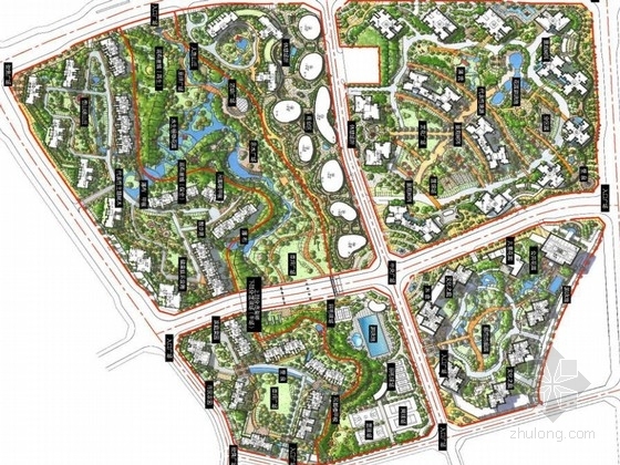 住宅绿化设计主题资料下载-[重庆]主题住宅分区景观规划设计方案