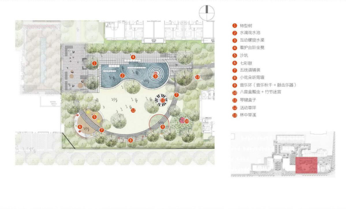 [东原]时尚休闲示范区景观方案设计——知名景观公司-东原惠南示范区平面图2