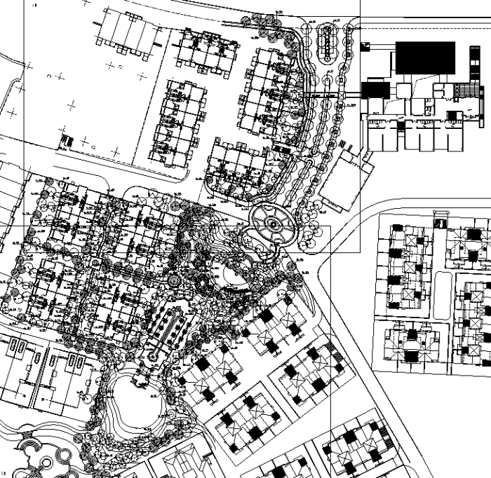 [重庆]首例“大学别墅”社区景观设计方案（施工图+实景照片）-植物配植图