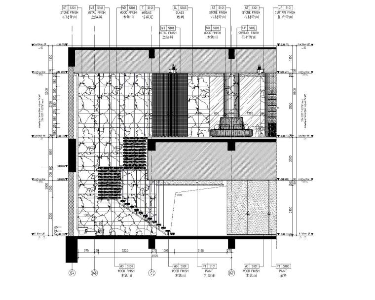 CCD-三亚索菲特酒店SPA区|酒店一层|CAD+PDF设计图纸-一层立面图（2）