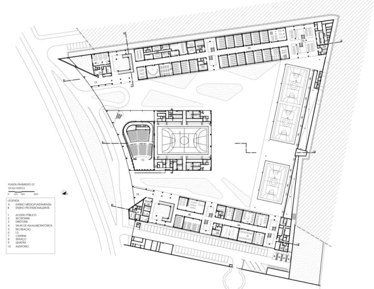 作品|优雅如天鹅展翅：巴西RobertoHerbsterGusmão学校_17