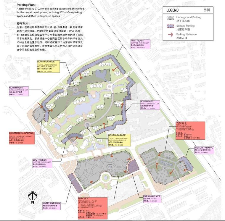 [天津]海河新天地居住区景观方案文本设计（JPG+68页）-停车示意图