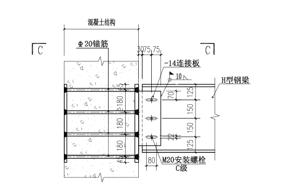 64层框架核心筒结构超高层大厦结构施工图（CAD、70张）_1