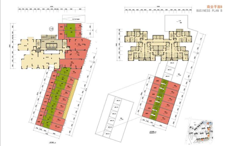 [长沙]高层法式风格塔式住宅建筑设计方案文本-高层法式风格塔式住宅建筑平面图