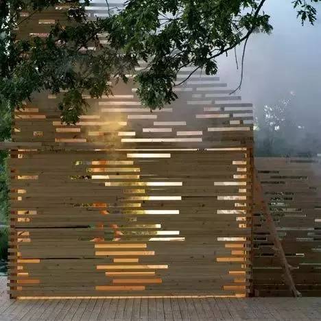 LOGO墙的施工图资料下载-这样美的有气质的木质景墙还不用到你的设计中去！！