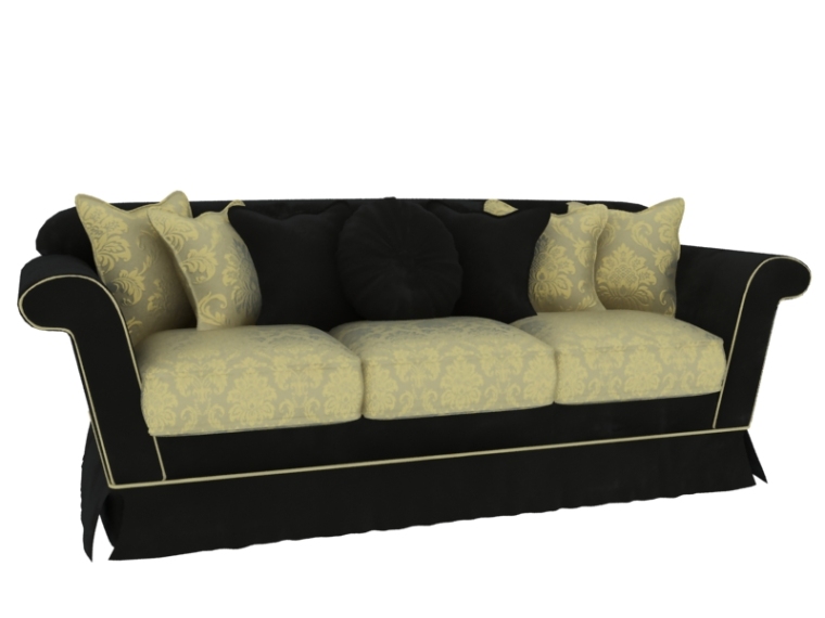 舒适沙发3D模型资料下载-欧式舒适沙发3D模型下载