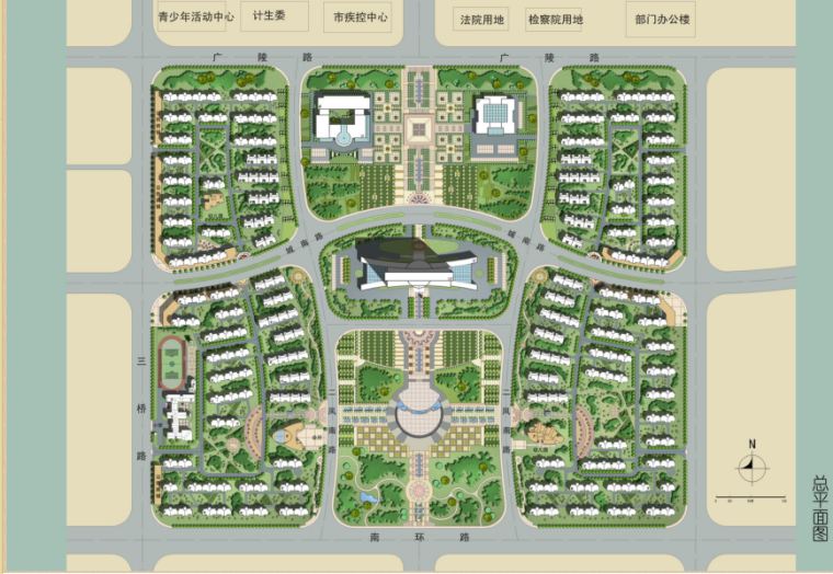 安徽省天长政务中心城市设计