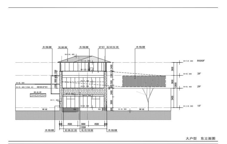 [浙江]森林温泉度假区建筑方案设计文本-立面图