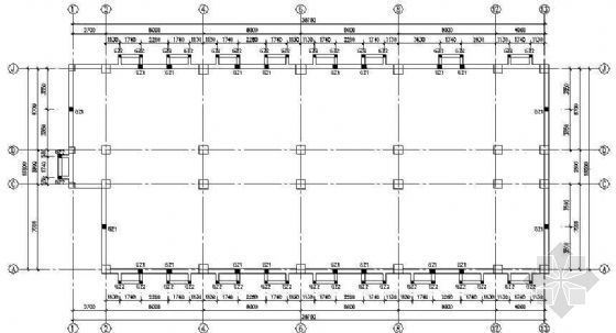 天津框架结构图纸资料下载-某框架结构写字楼结构图纸