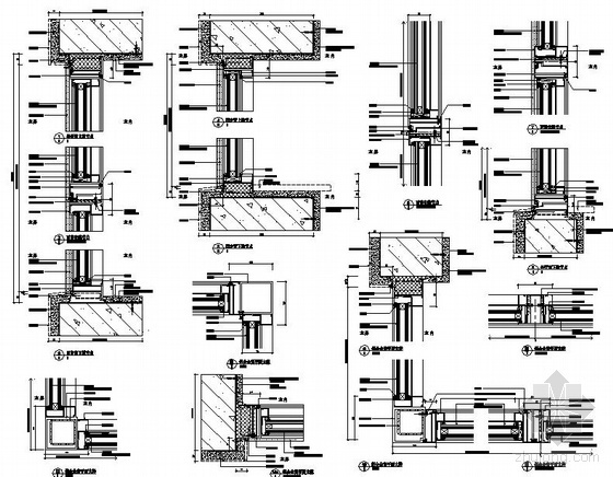 铝合金窗交底资料下载-某铝合金窗节点构造详图