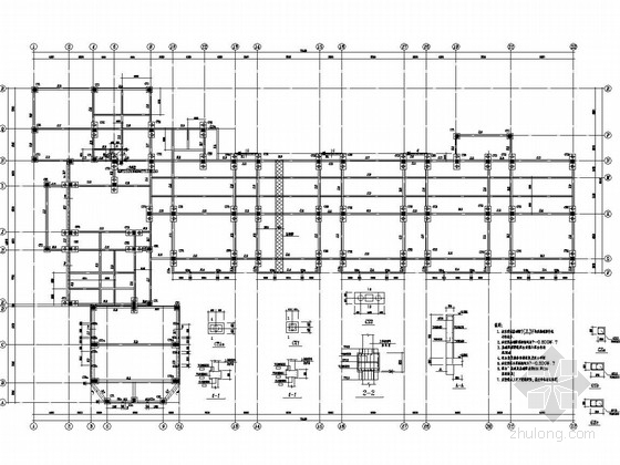南京幼儿园施工图资料下载-三层框架结构幼儿园结构施工图