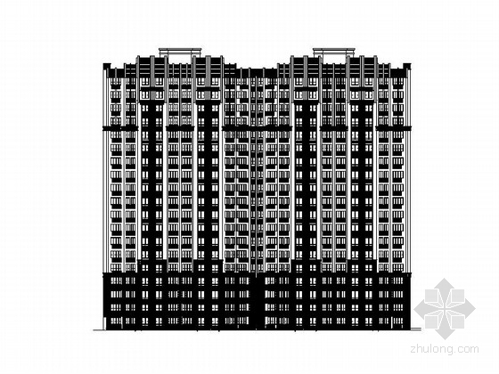 古典门窗cad资料下载-[安徽]新古典风格19层住宅建筑施工图（2015年10月图纸）