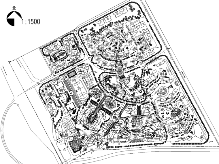 花园cad全套图资料下载-[重庆]南方上格林渝丰花园全套景观CAD施工图（含：照片，效果图）