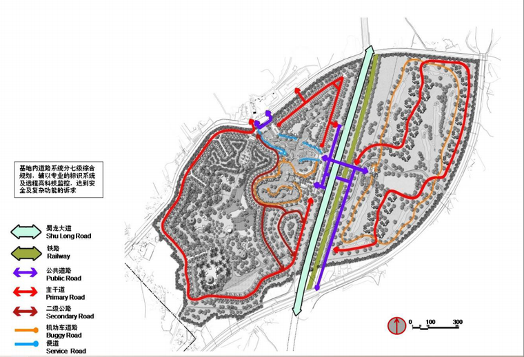 中国成都熊猫小镇.悦榕庄整体规划方案-道路系统规划