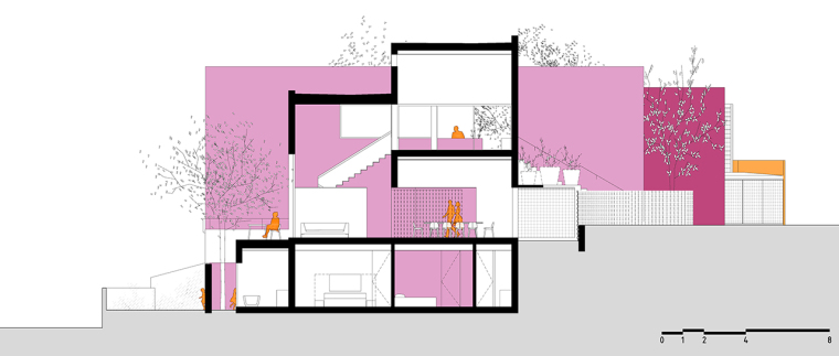 巴拉干彩色的TEC205住宅-巴拉干彩色的TEC 205住宅剖面图 (27)
