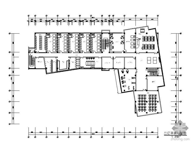 消防站建筑结构施工图资料下载-某区级消防站办公楼装修图