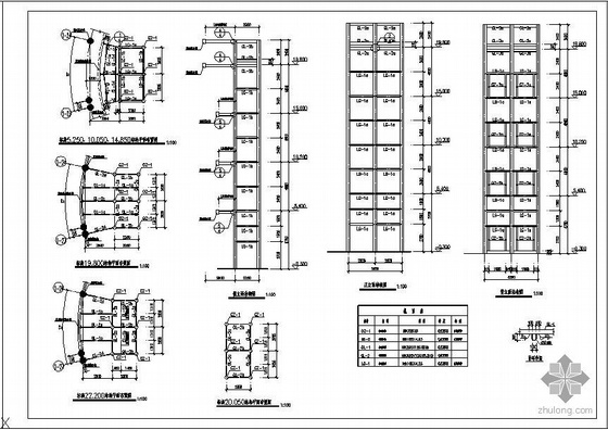 地基支护工程图纸资料下载-某精品家具市场观光电梯工程图纸