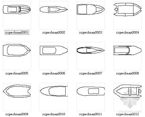 CAD船平面图块集-2