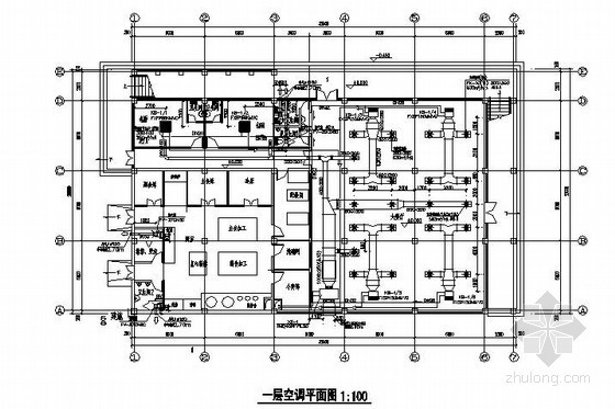 厂区食堂全套施工图资料下载-[江苏]某车间食堂空调施工图纸
