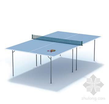健身房及乒乓球室装饰资料下载-乒乓球桌001
