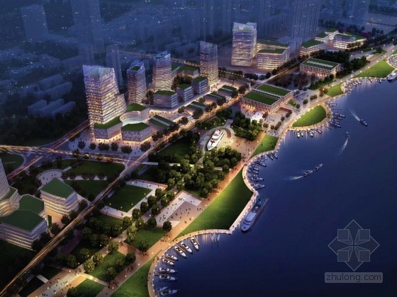 上海高层酒店设计方案资料下载-[上海]滨海地块城市综合体建筑设计方案文本（知名设计院）