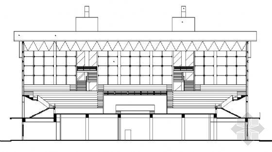 体育馆羽毛球建筑施工图资料下载-某二层体育馆建筑施工图
