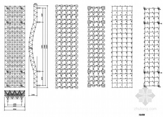 住宅小区大门结构设计资料下载-某厂房网架大门结构设计图