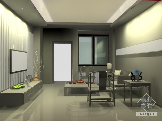 完美室内空间住宅资料下载-中式室内空间