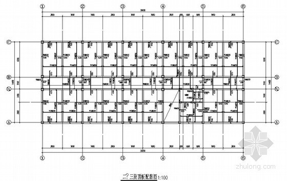 独立基础平面布置图资料下载-[哈尔滨]框架结构宾馆结构施工图（三层 独立基础）