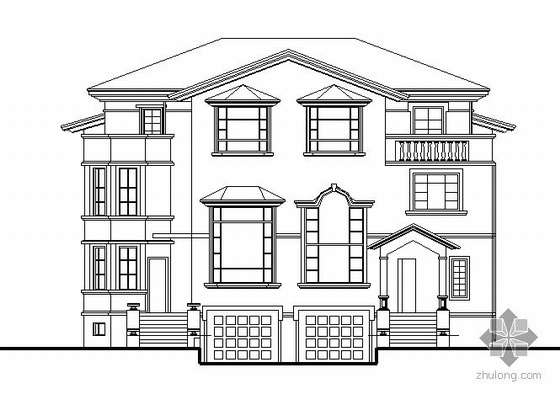 5层别墅建筑设计图资料下载-某四层别墅建筑设计施工图
