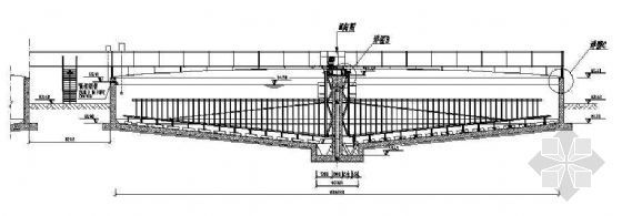 污水管道剖面图资料下载-某污水浓缩池工艺结构设计图纸