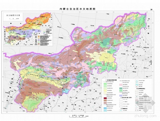 坑道水文地质展示图资料下载-内蒙古水文地质图