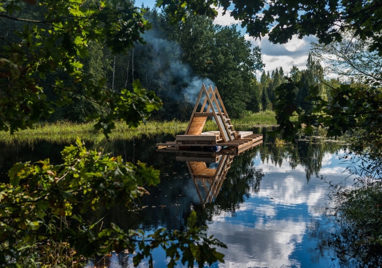 水上景观案例资料下载-爱沙尼亚水上凉亭景观